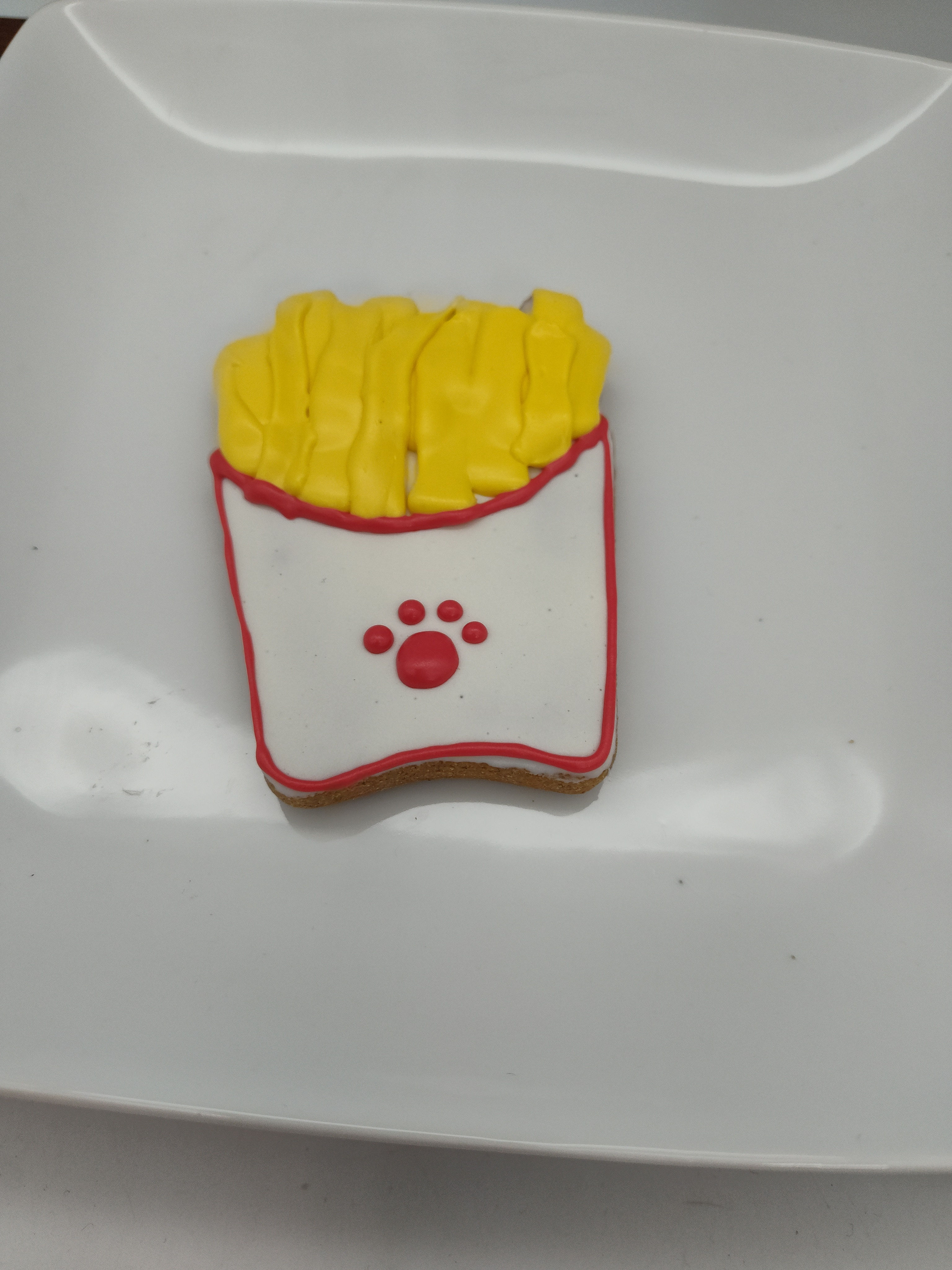 Large Fries (white box) Cookies - 12/ CASE