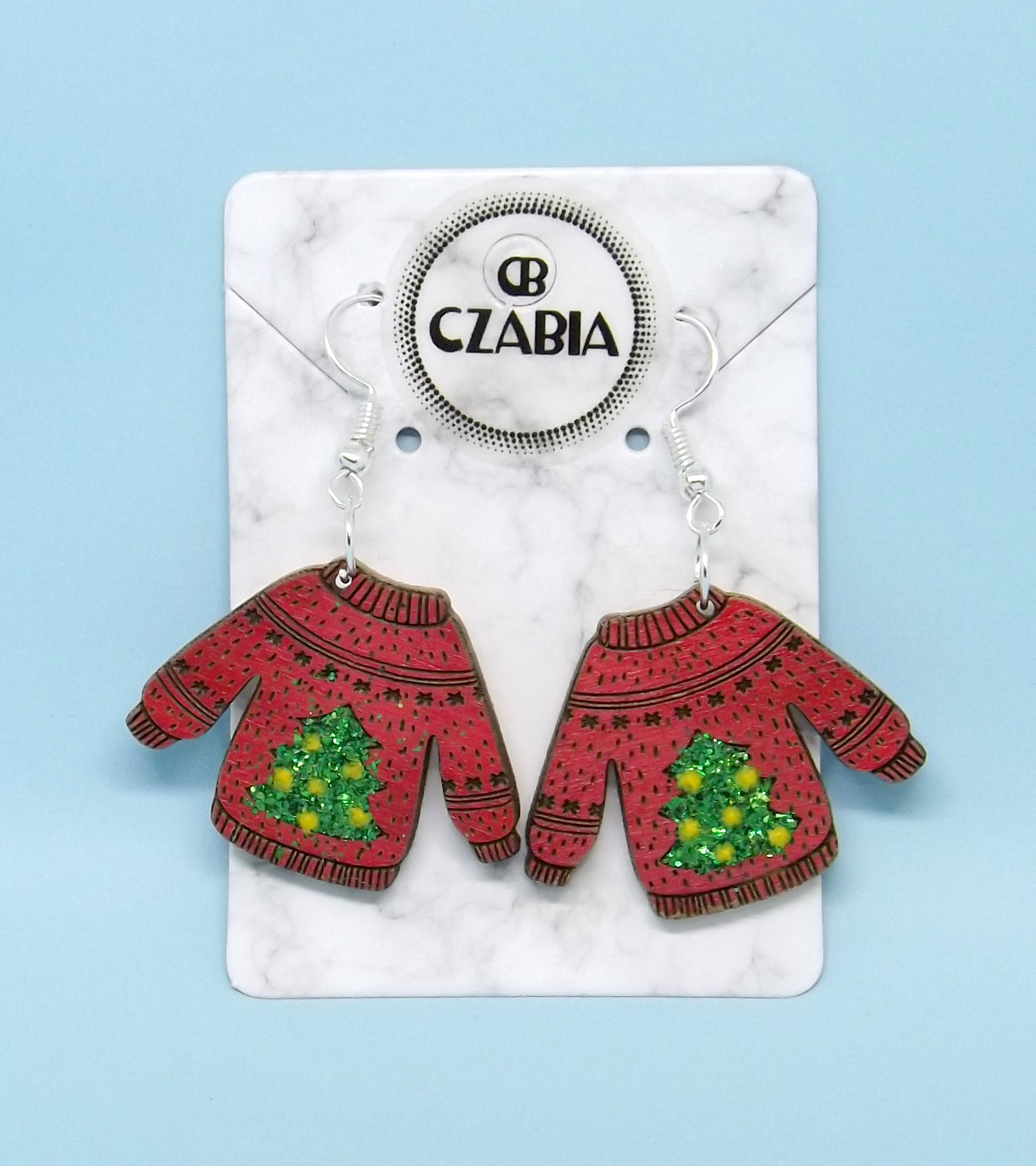 Christmas Jumper Style Earrings
