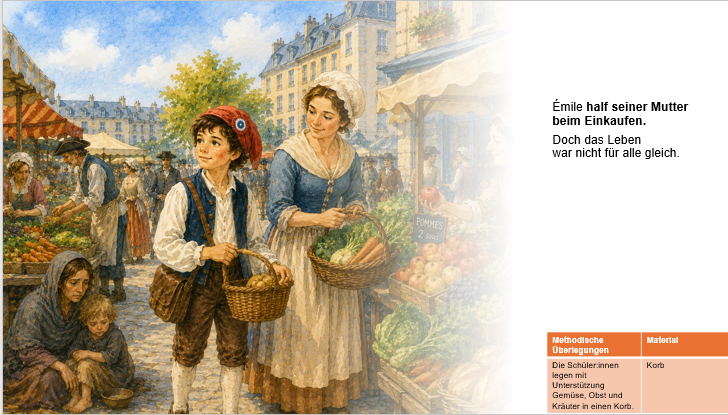 Thumbnail: 1. Französische Revolution Bilderbuch/1.Emile lebt in Paris