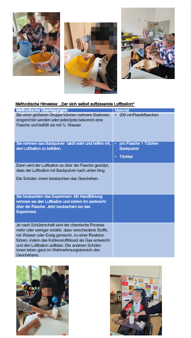 Miniaturbild: Chemie/Reaktionen von Stoffen: „ selbst aufblasende Luftballon“