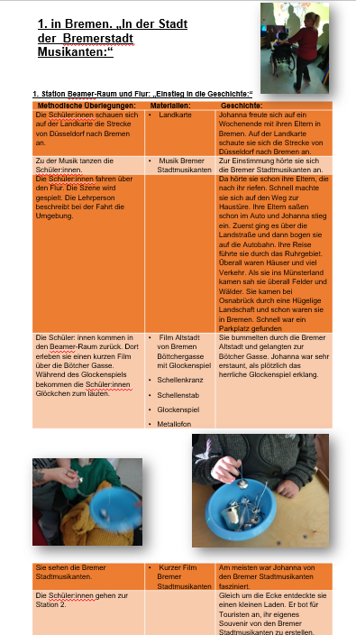 Thumbnail: Geography / Bremen. “In the city of the Bremen musicians:” 1.