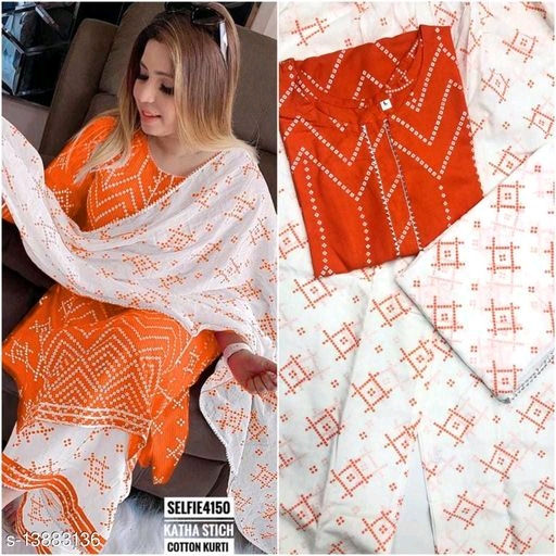 Thumbnail: Catalog Name:*Fabulous Women Kurta Sets*
Kurta Fabric: Rayon
Bottomwear Fabric: 