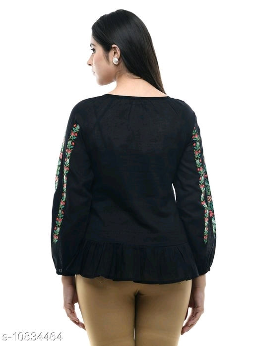 Thumbnail: Catalog Name:*Trendy Sensational Women Tops & Tunics*
Fabric: Rayon
Pattern: Emb