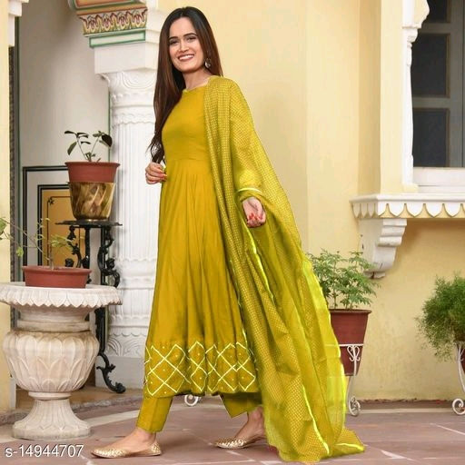 Thumbnail: Catalog Name:*Abhisarika Pretty Women Kurta Sets*
Kurta Fabric: Rayon
Bottomwear