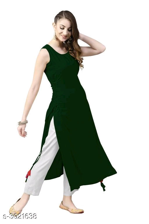 Thumbnail: _Simplicity is beautiful, adorn these Trendy Women's Kurtis. Stay Beautiful alwa