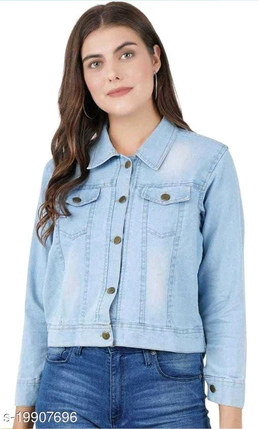 Thumbnail: Catalog Name:*Pretty Graceful Women Jackets & Waistcoat*
Fabric: Denim
Pattern: 