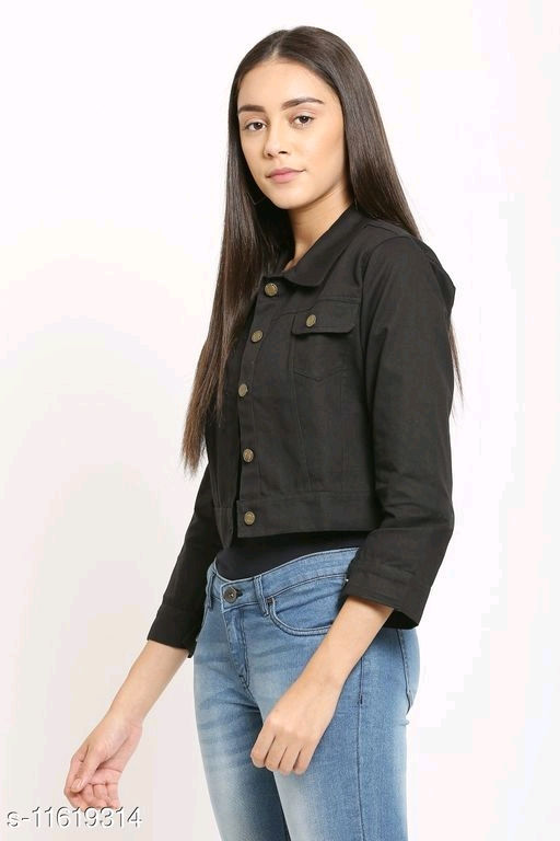 Thumbnail: Catalog Name:*Classy Graceful Women Jackets & Waistcoat*
Fabric: Cotton Blend
Sl