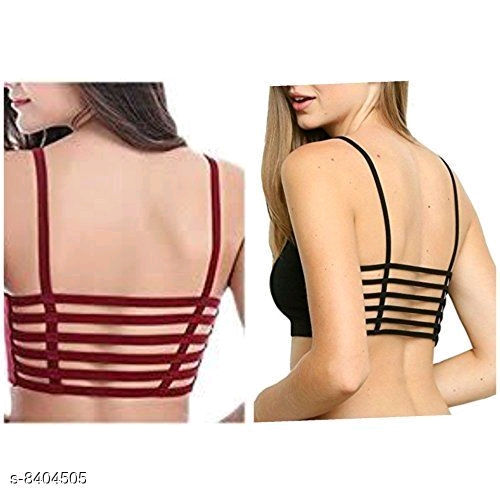 Thumbnail: Catalog Name:*Comfy Women Bra*
Fabric: Cotton Blend
Print or Pattern Type: Solid