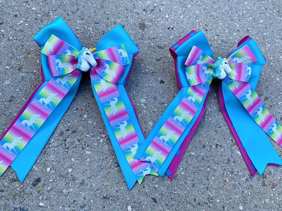 Thumbnail: Rainbow Unicorn Print with Unicorn Center