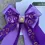 Thumbnail: Purple Bridle Bit Print with Pearl Bling Center
