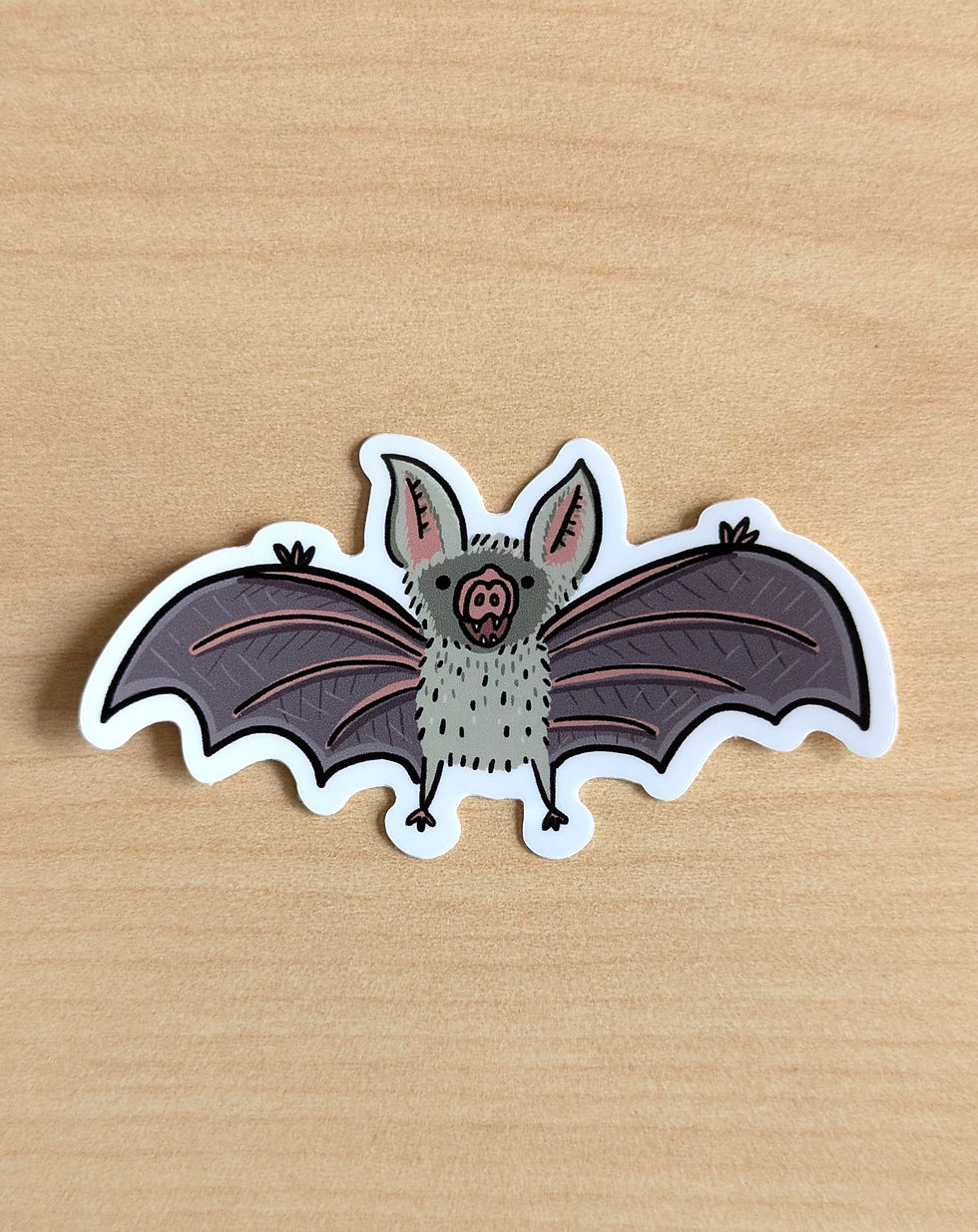Thumbnail: Tiny Spooky Bat Waterproof Sticker