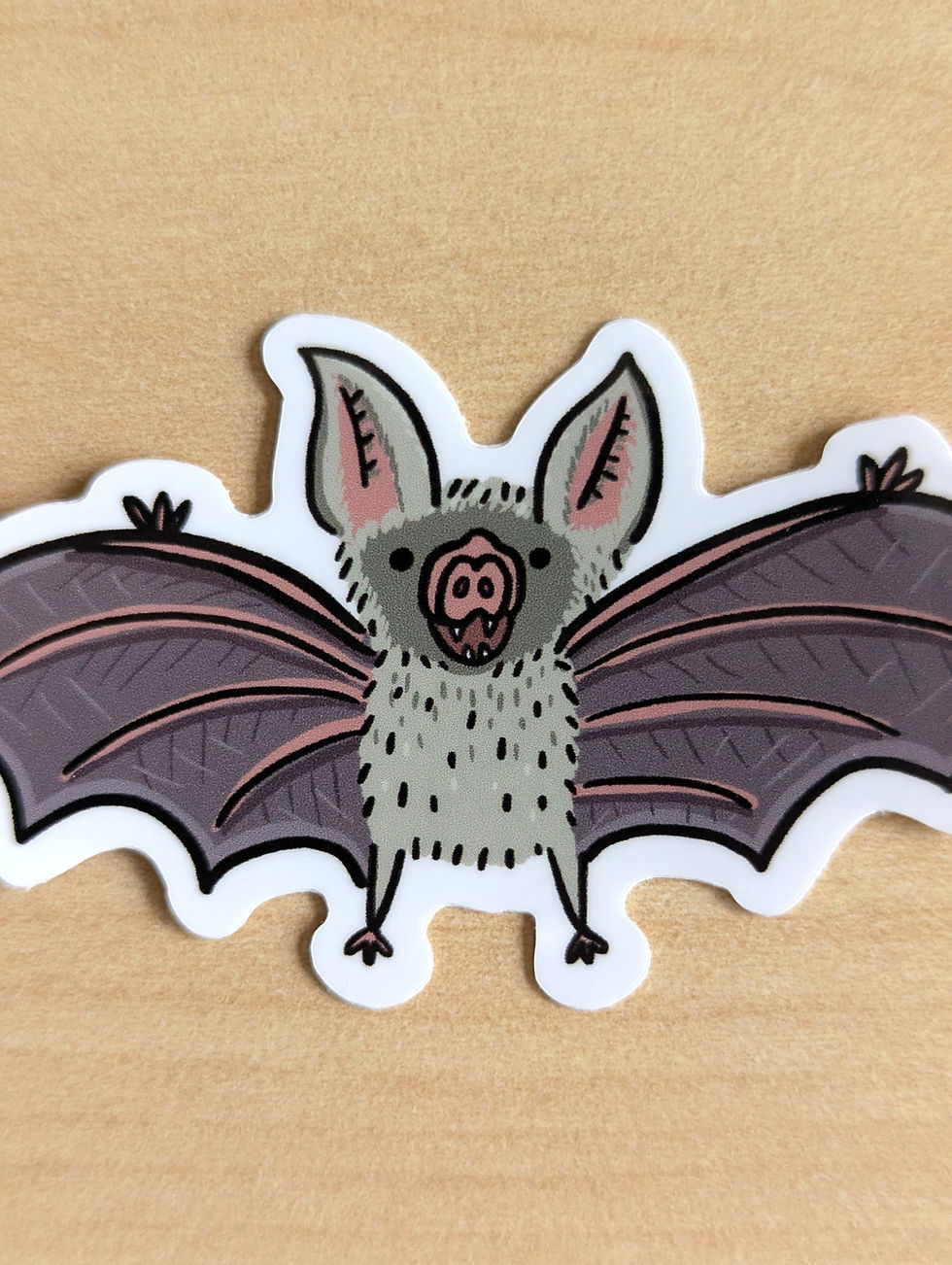Thumbnail: Tiny Spooky Bat Waterproof Sticker