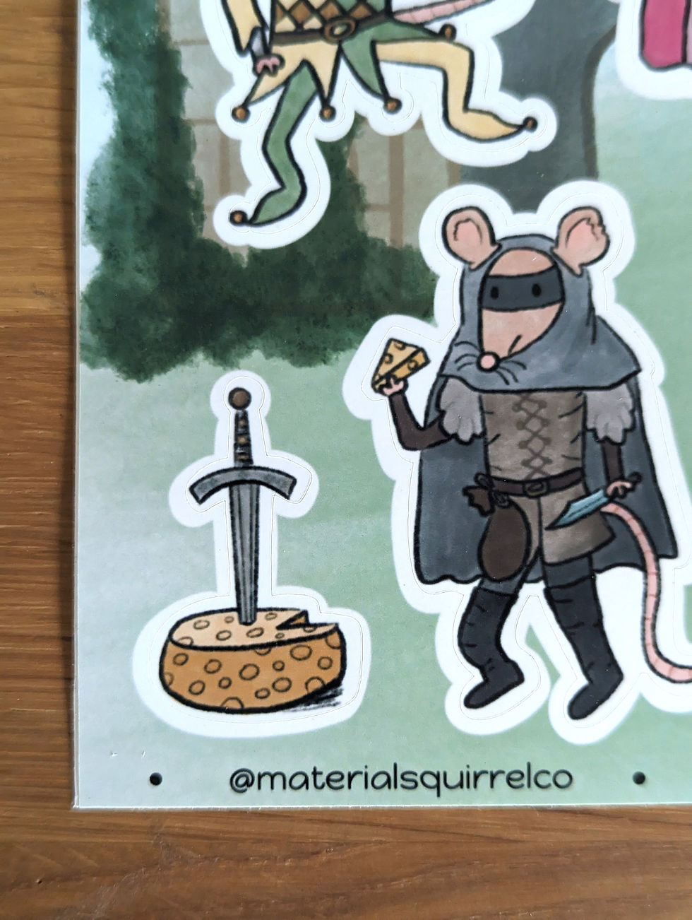 Thumbnail: Medieval Mice Sticker Sheet - Renaissance Inspired