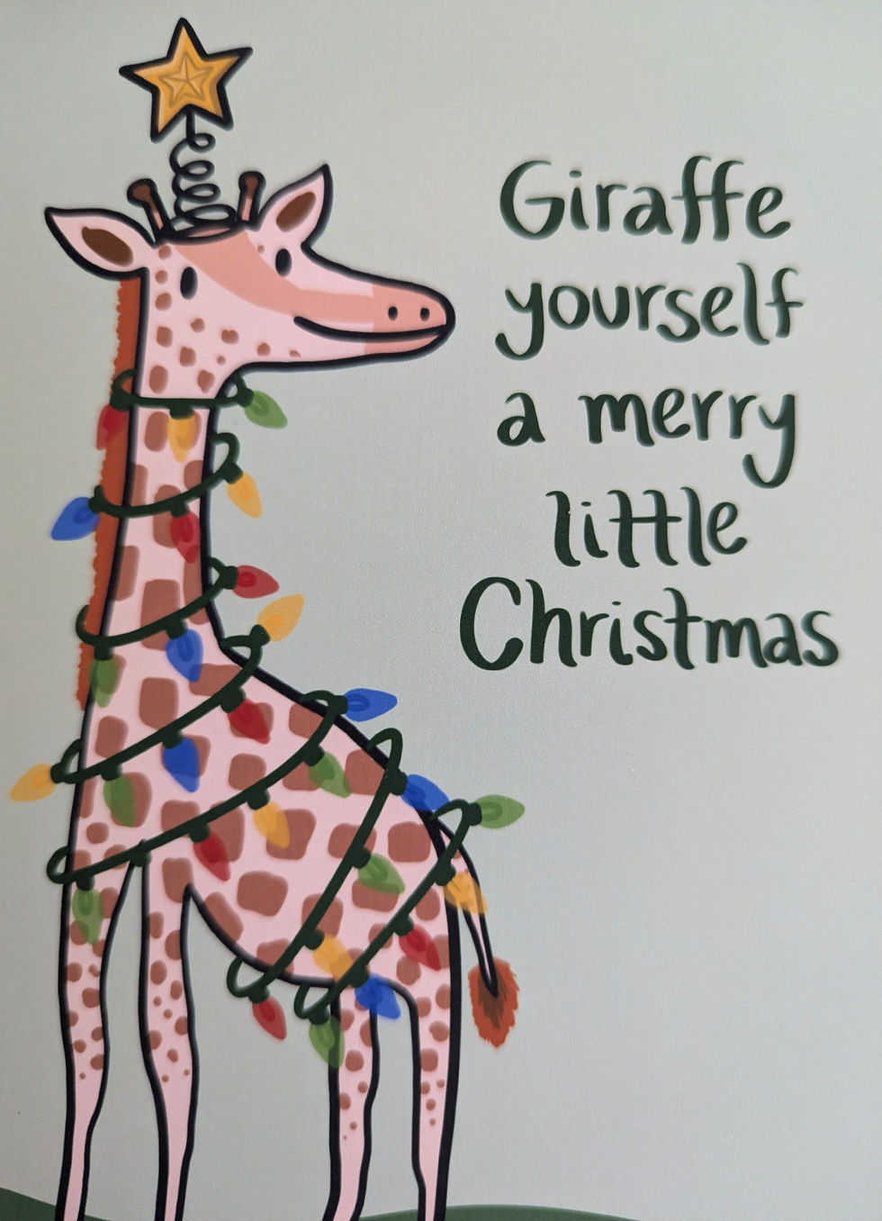 Thumbnail: Giraffe Yourself a Merry Christmas Greeting Card