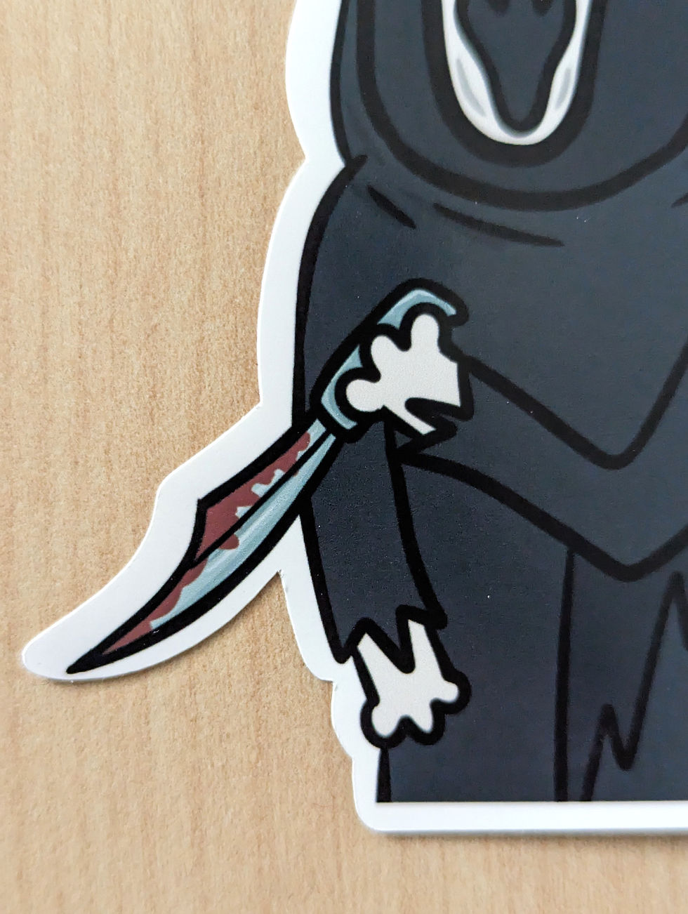 Thumbnail: Ghostface Cat "Catface" from Scream Waterproof Sticker