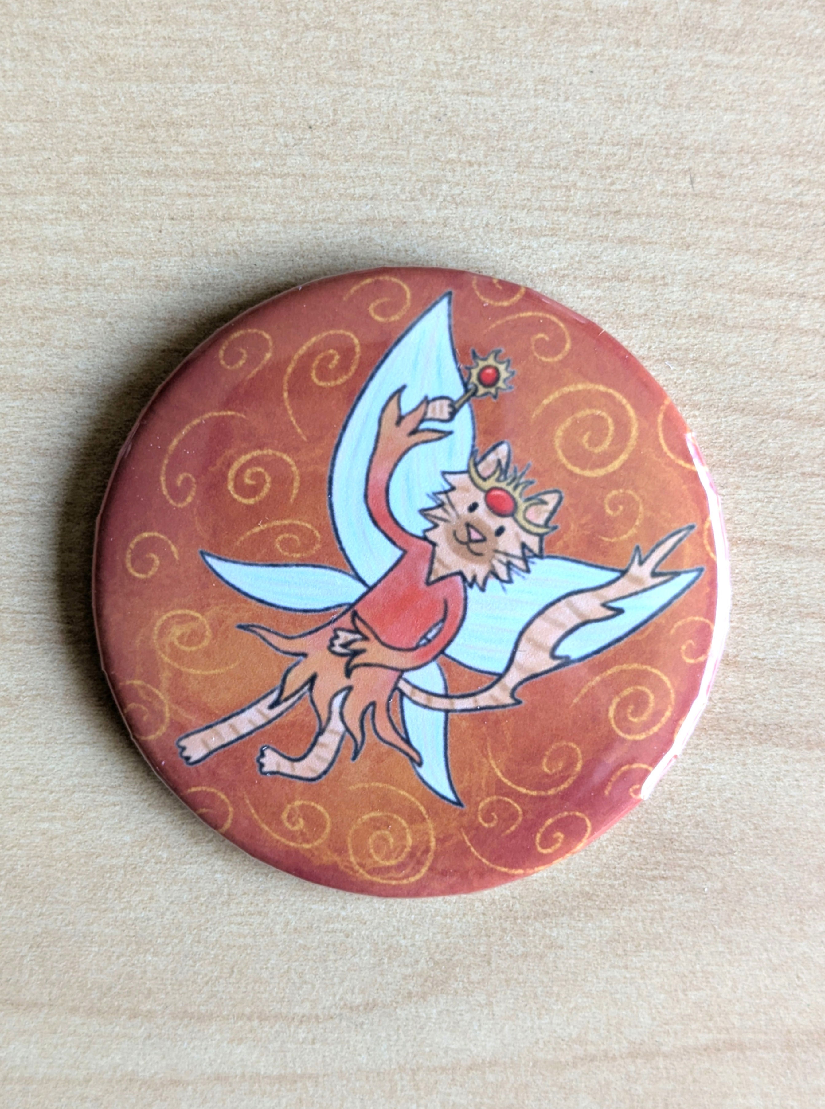 Celestial Sun Fairy Cat Magnet