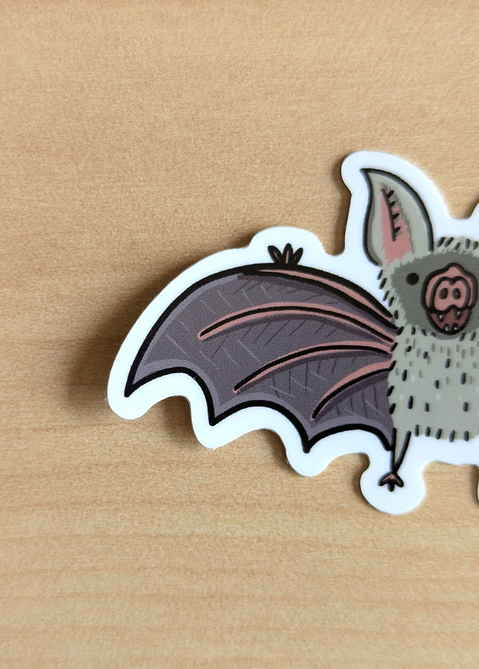 Thumbnail: Tiny Spooky Bat Waterproof Sticker