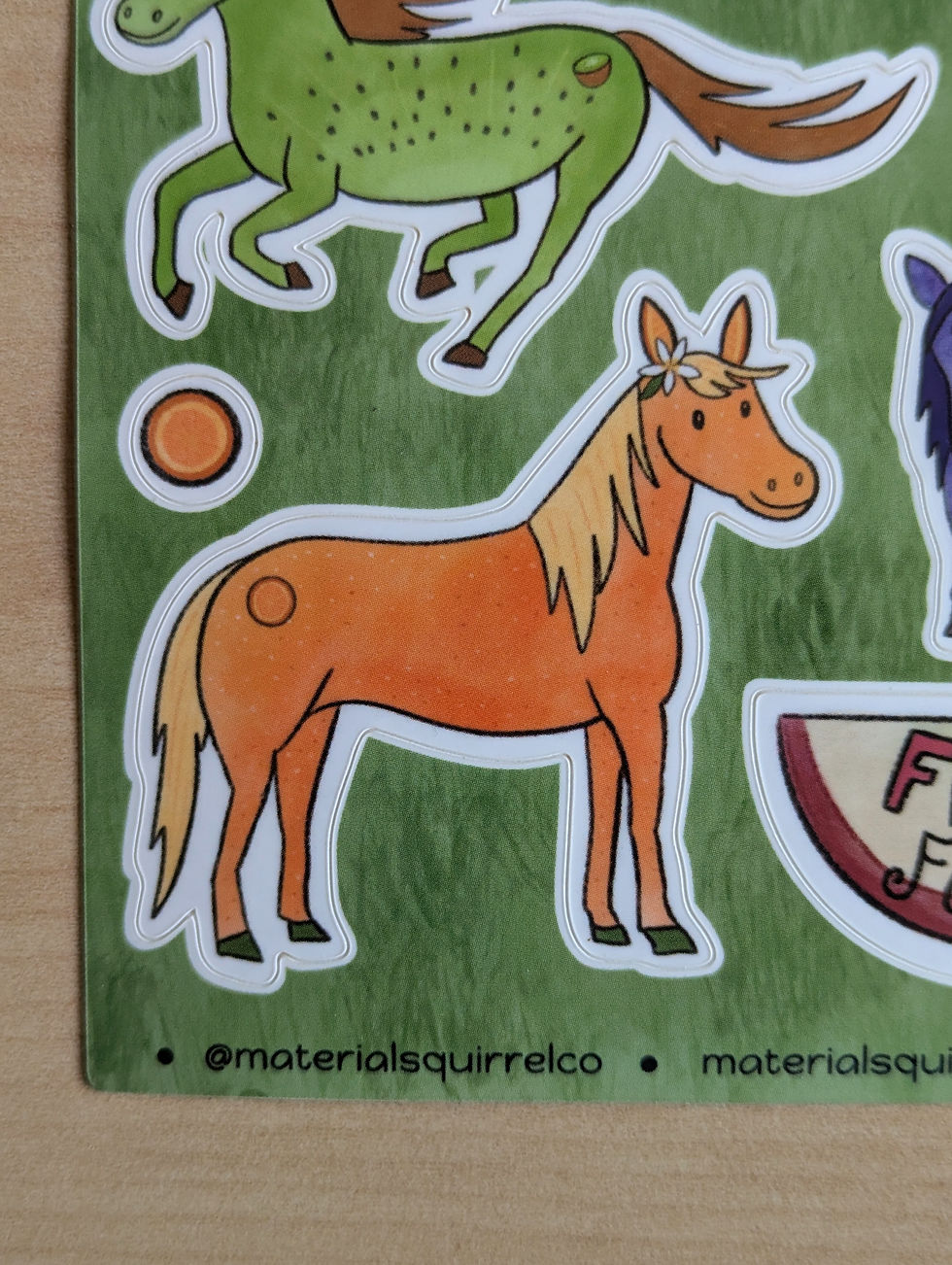Thumbnail: Fruit Fillies Horse Sticker Sheet