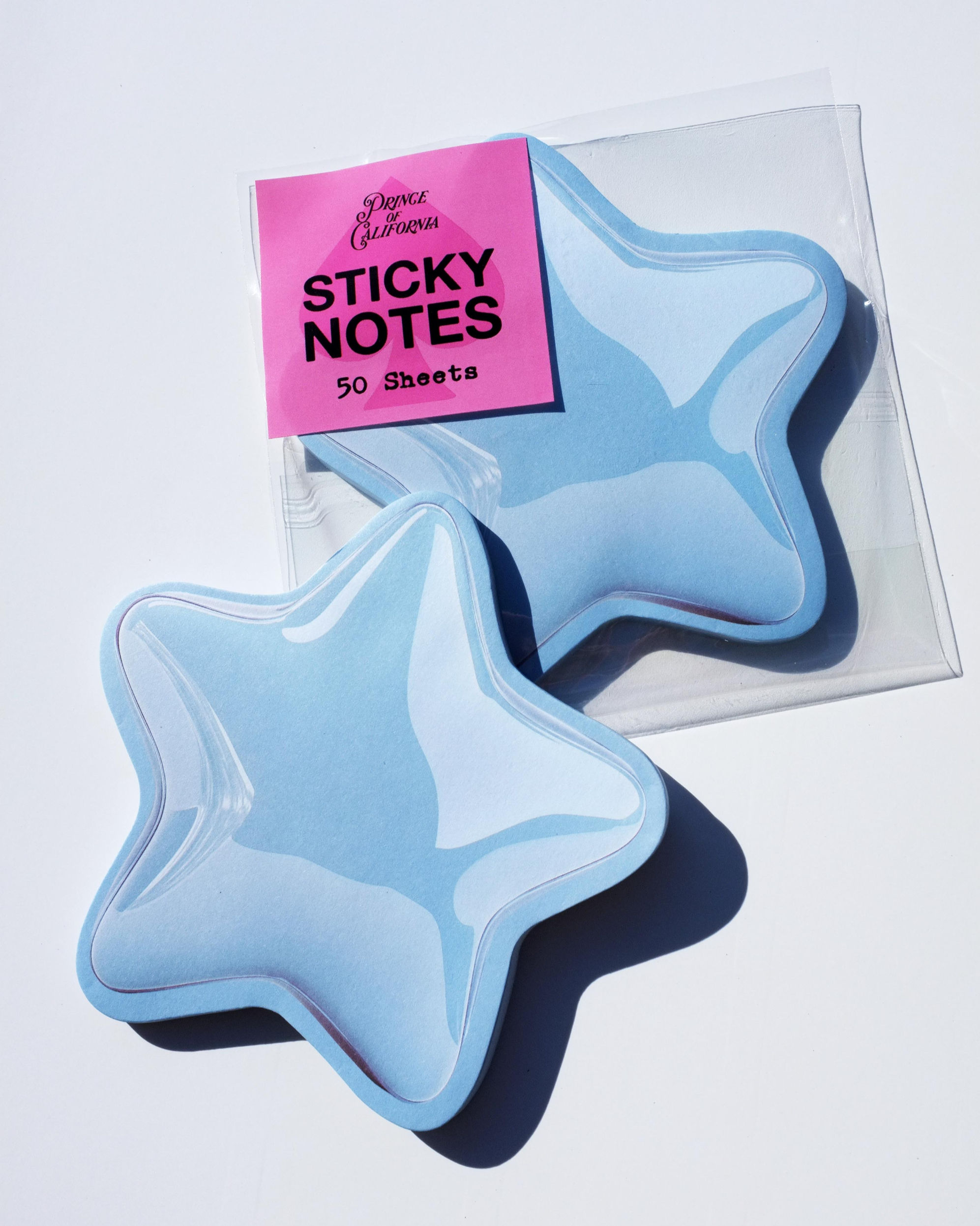 BABY BLUE STAR STICKY NOTES