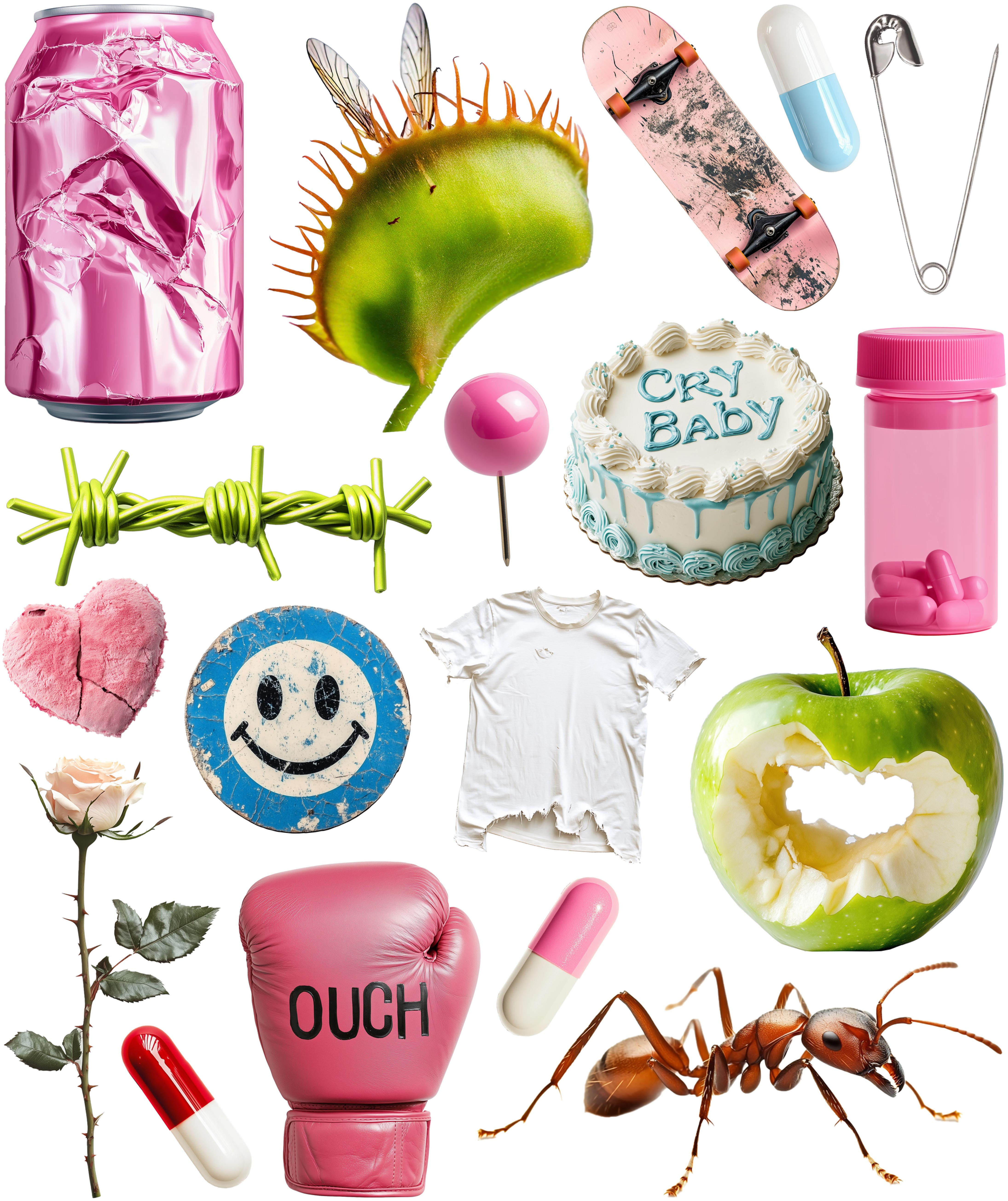 OUCH LARGE STICKER SHEET