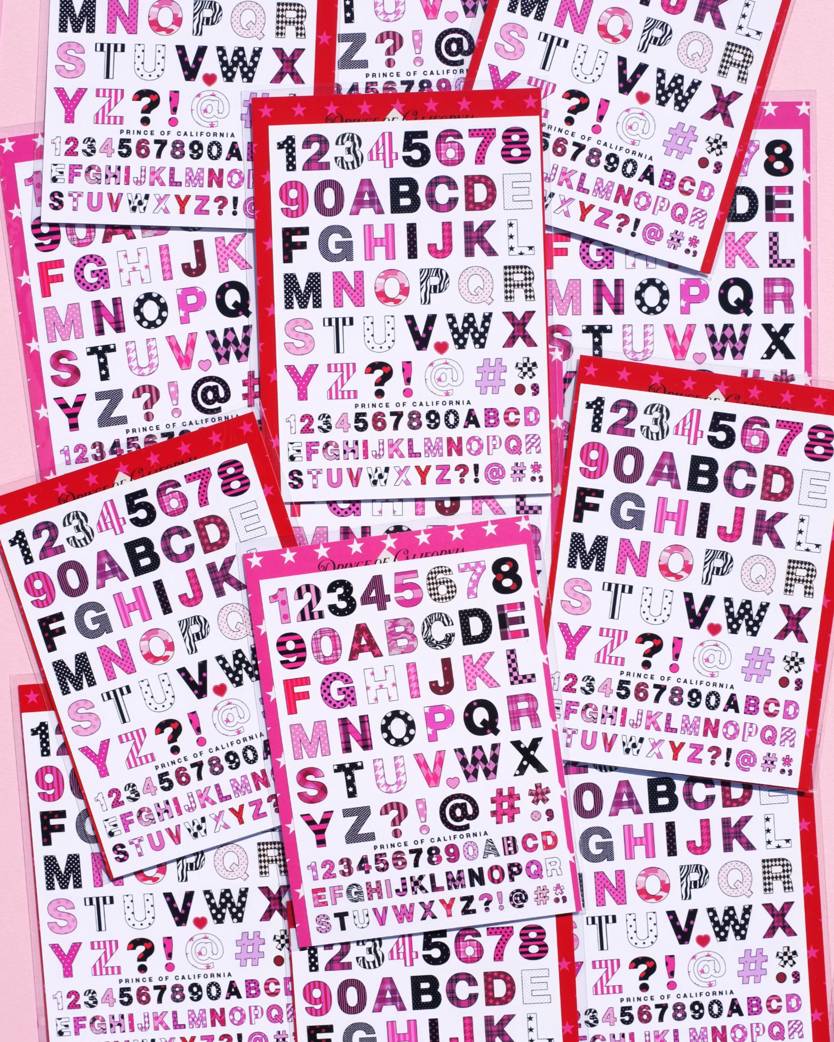(SET OF 2) TYPE MEDIUM STICKER SHEETS