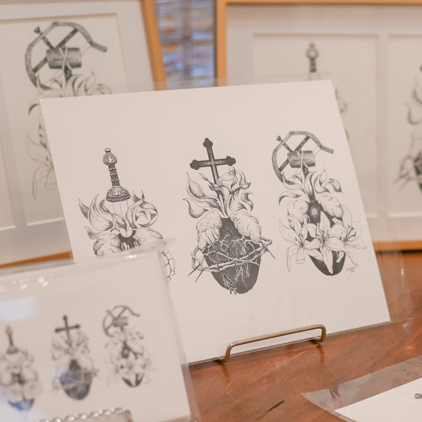 Hearts of the Holy Family Grouping Art