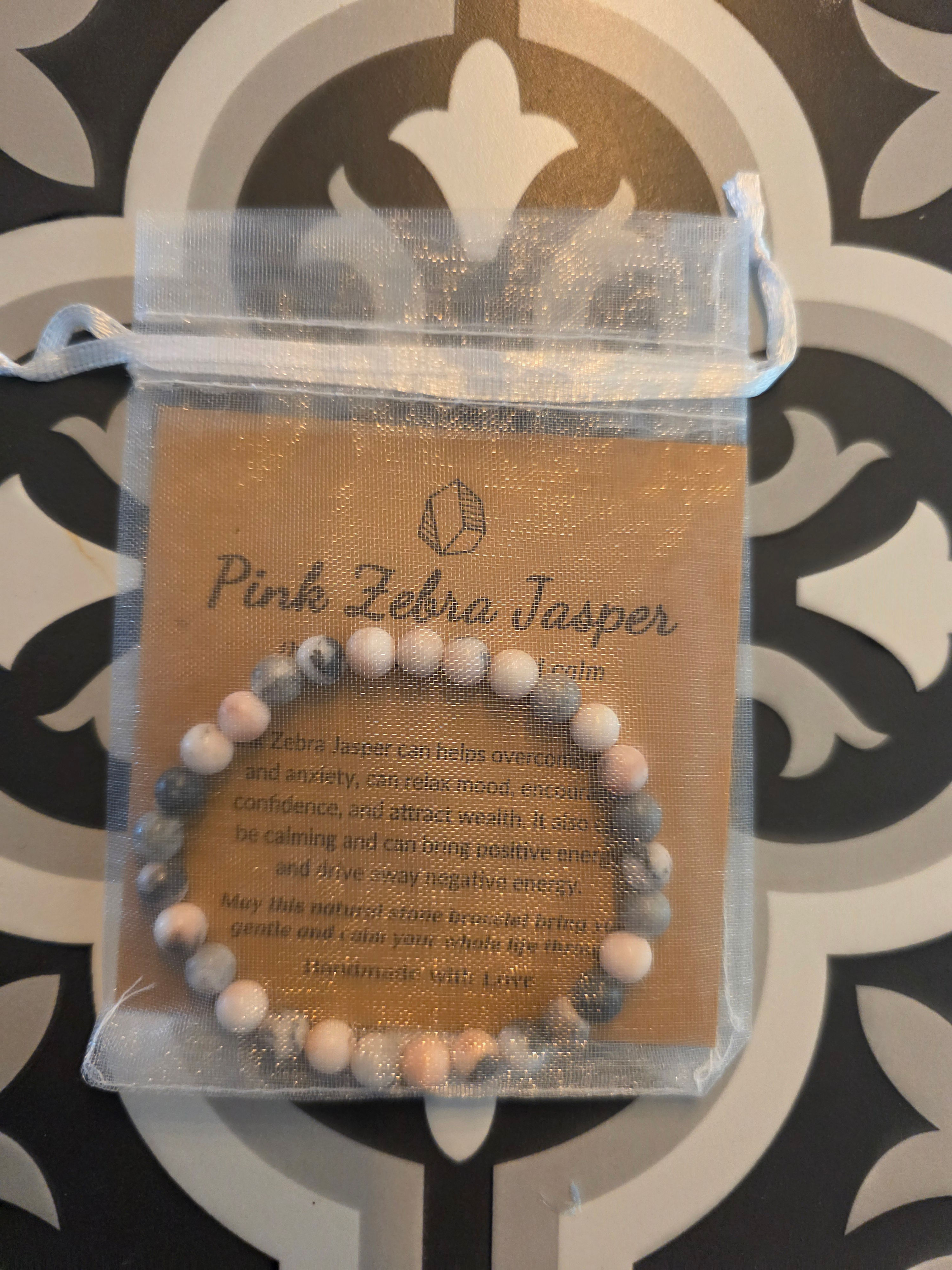 Pink Zebra Jasper Bracelet
