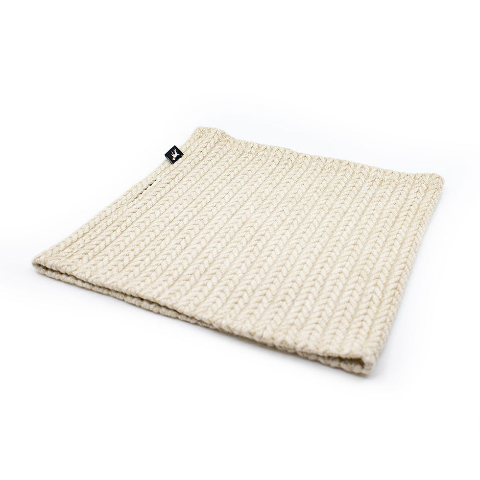 Miniaturbild: Hundeloop von Duftmarke aus Angorawolle in Creme Beige