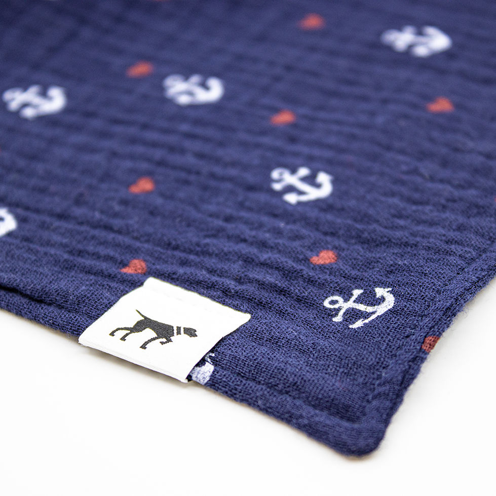 Miniaturbild: Hundehalstuch Seehund Blau