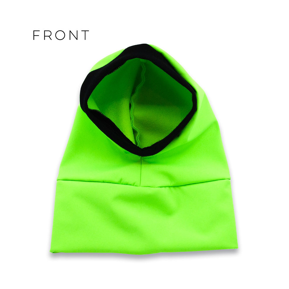 Hundemütze aus Softshell von Duftmarke in Neon Farbe