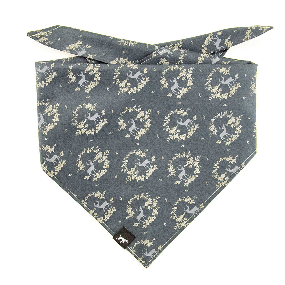 Halstuch, Bandana von Duftmarke für Hunde zum Oktoberfest in grau