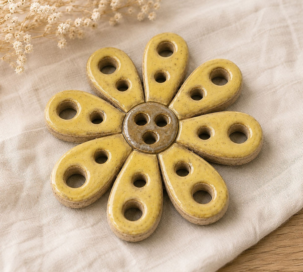 Thumbnail: Handmade Ceramic Flower Frogs – Artisan Flower Arranging Tool