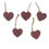 Thumbnail: Gift Tags/Ornaments - Heart-Shaped set of 5