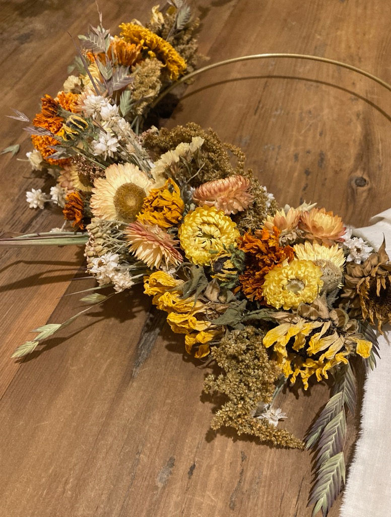 Autumn Dried Floral Wreath Workshop
