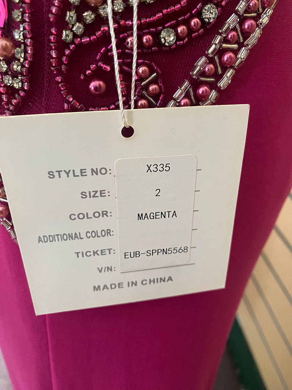 Thumbnail: Magenta Blush Prom Dress with Slit