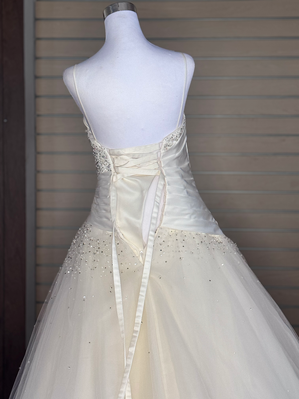 Thumbnail: Ronald Joyce Satin and Tulle Wedding Dress