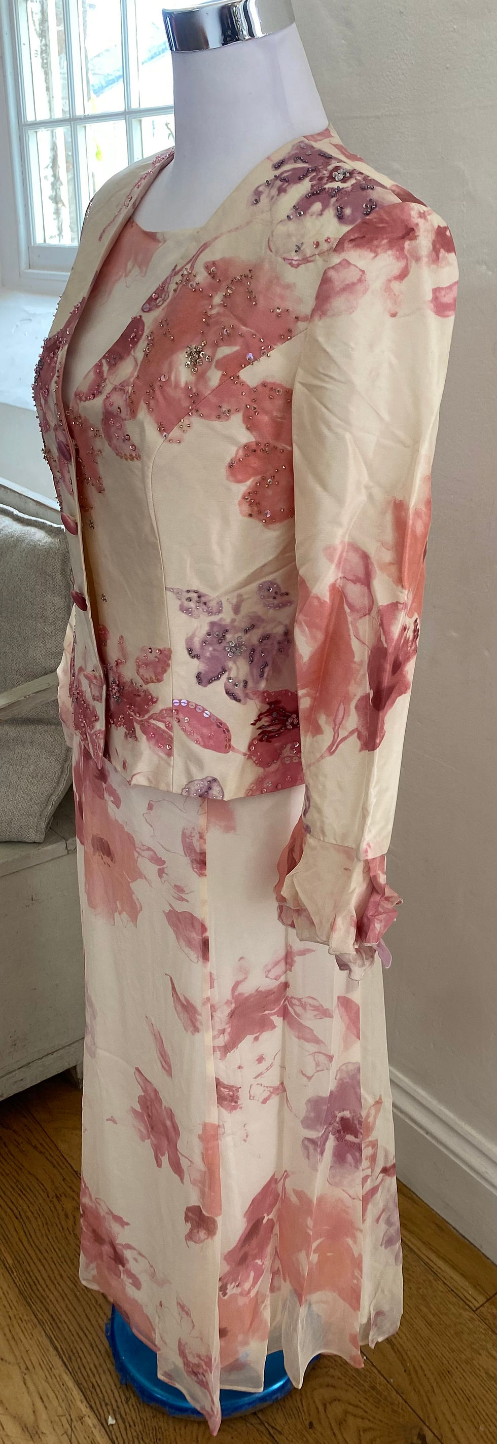 Thumbnail: Floral Silk Suit