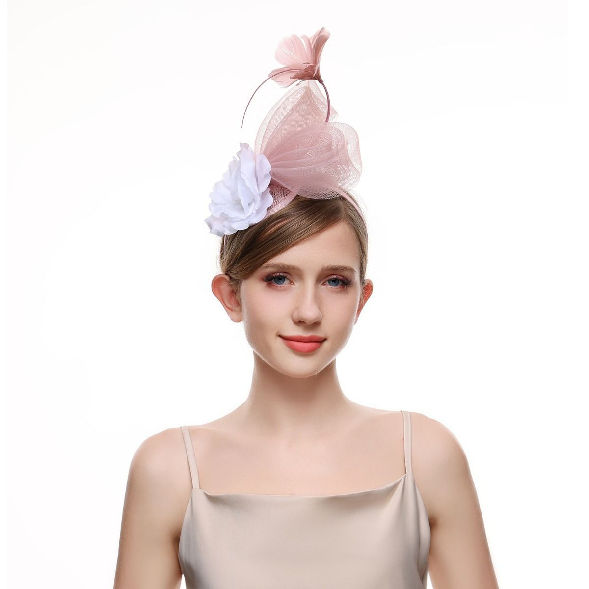 Flower and Feather Fascinators