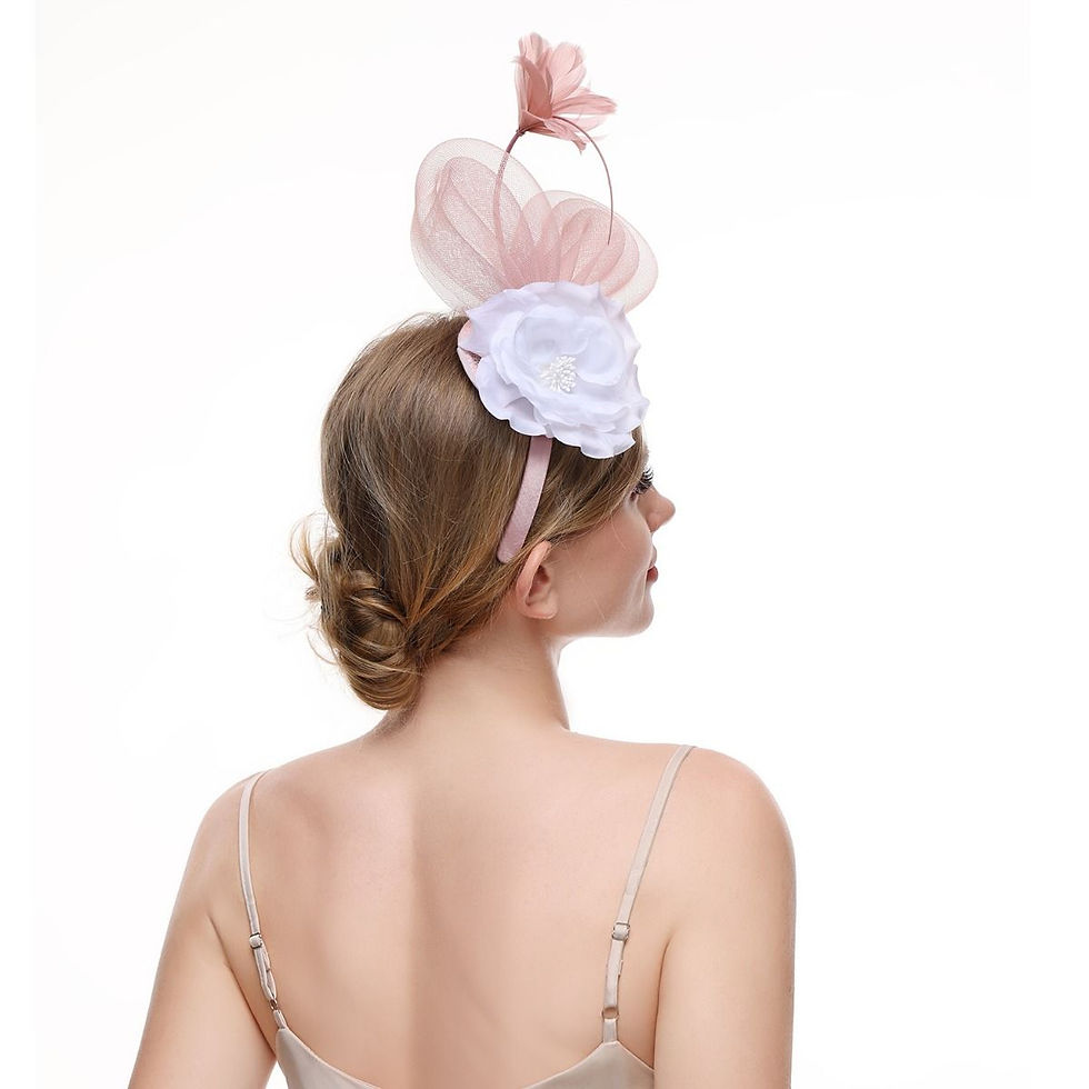Thumbnail: Flower and Feather Fascinators