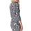 Thumbnail: Floral Dog-Tooth Print Dress