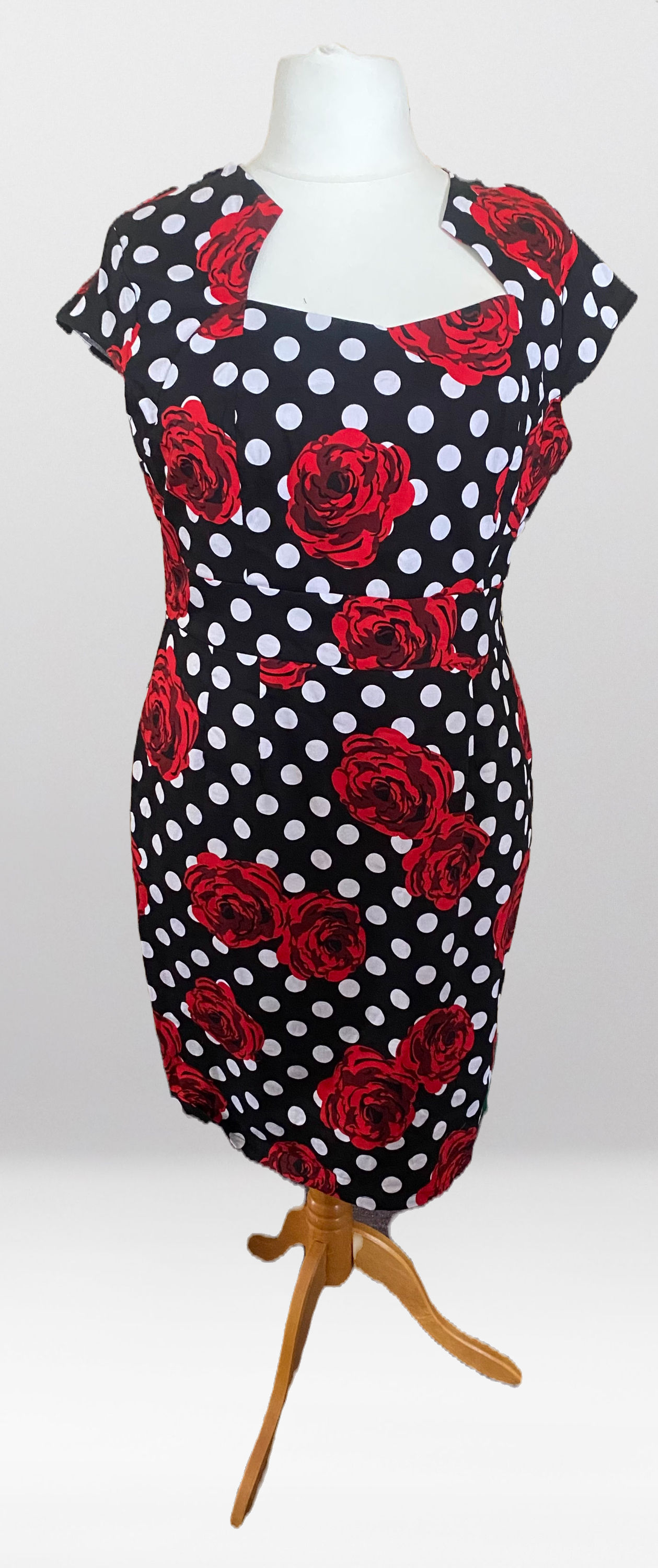 Grace Karin Floral Polka Dot Dress