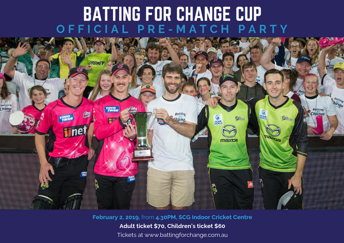 Batting for Change is having a party!