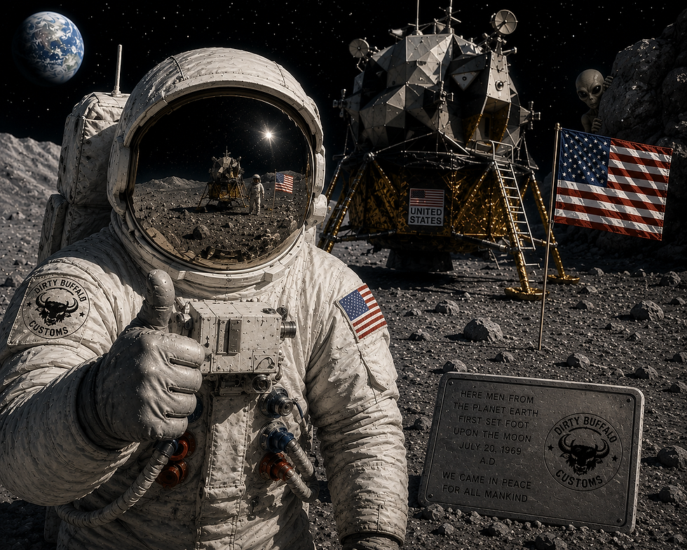 The moon landing