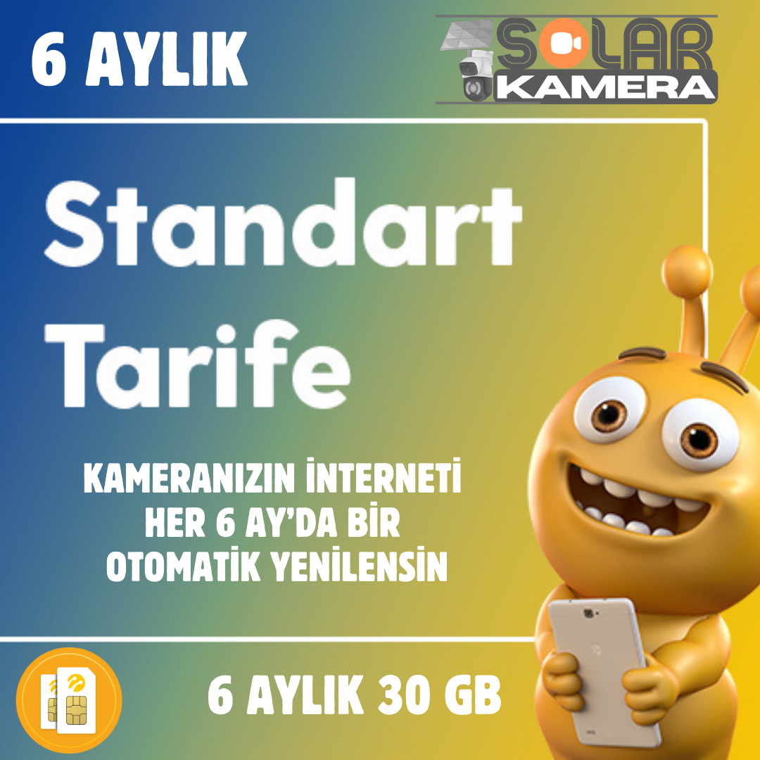 SOLAR KAMERA 6 AYLIK İNTERNET PAKETİ