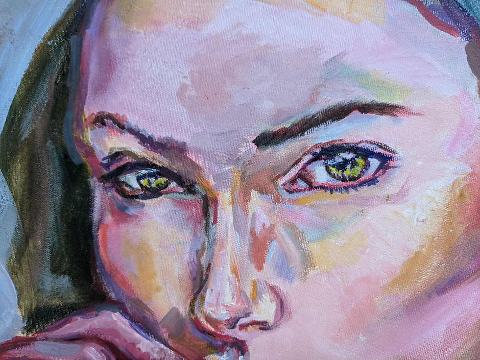 Thumbnail: A leap year. Oil on canvas 24" x 24" x 2"