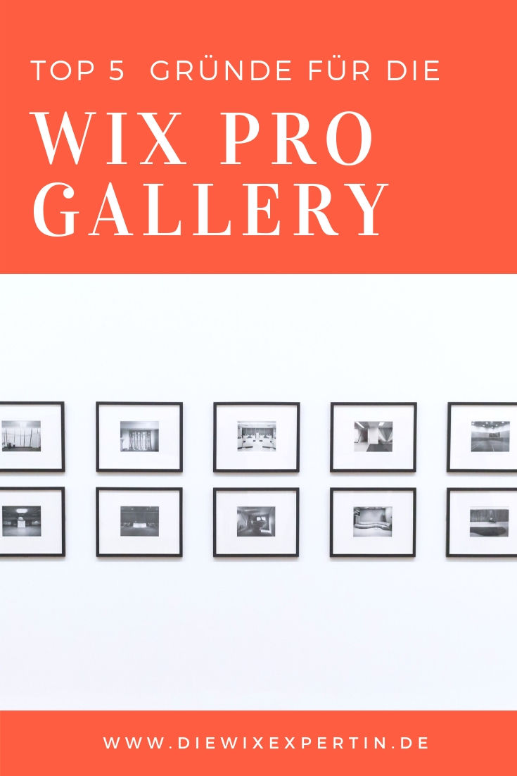 Funktionen der Wix Pro Gallery