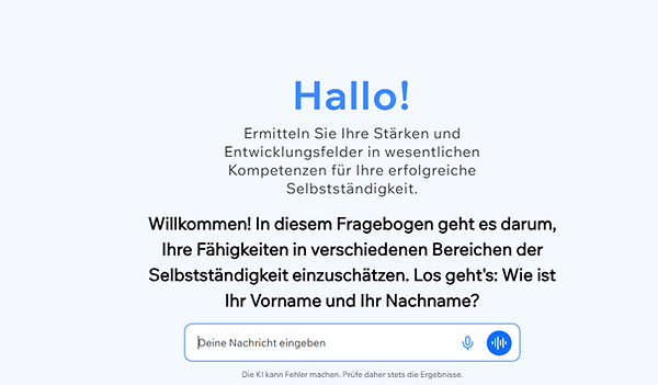 Screenshot des Wix Formular-Editors, der die Erstellung eines Stand-Alone Formulars mit Hilfe eines KI-Prompts zeigt.