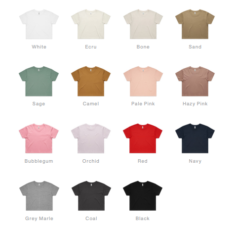 Thumbnail: WO'S CROP TEE | CHEST EMBROIDERY