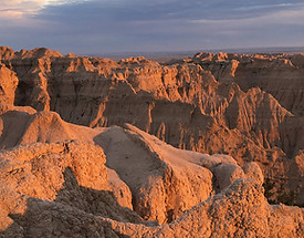 Badlands National Park at Sunset - Views from Black Hills Adventure Tours