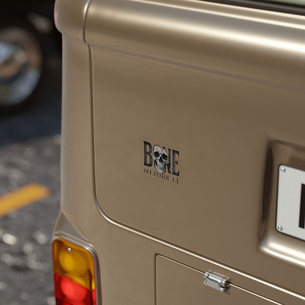Thumbnail: Bone Transparent Outdoor Stickers, Die-Cut, 1pc
